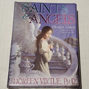 Saint & Angels Oracle Cards by Doreen Virtue w/ Guidebook & 44 Card Deck
